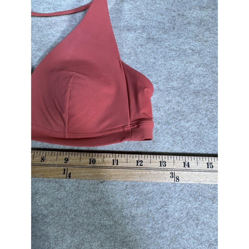 Lululemon Simply There Triangle Bralette Women Rustic Coral Minimal T Back Strap - Picture 7 of 7